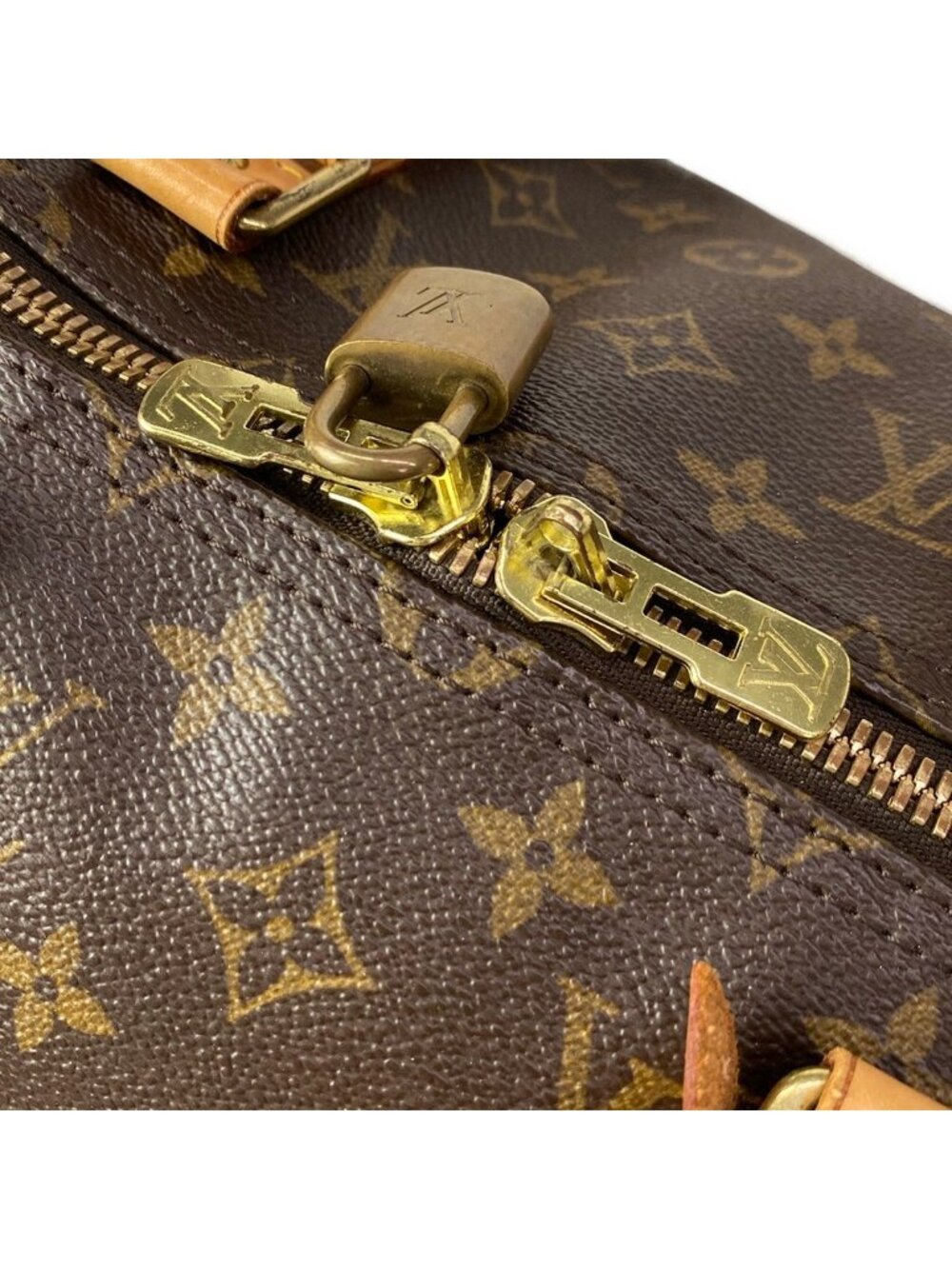 Louis Vuitton Boston Bag Monogram Keepall Bandouliere 50 - Picture 12 of 15